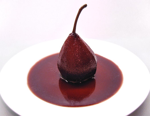 the poached pears