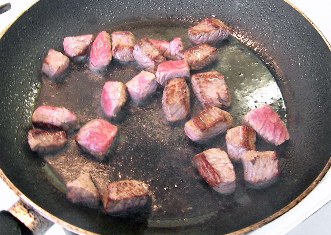 browning the meat