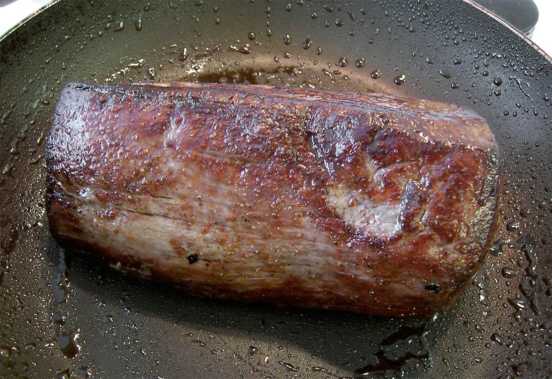 browning the beef