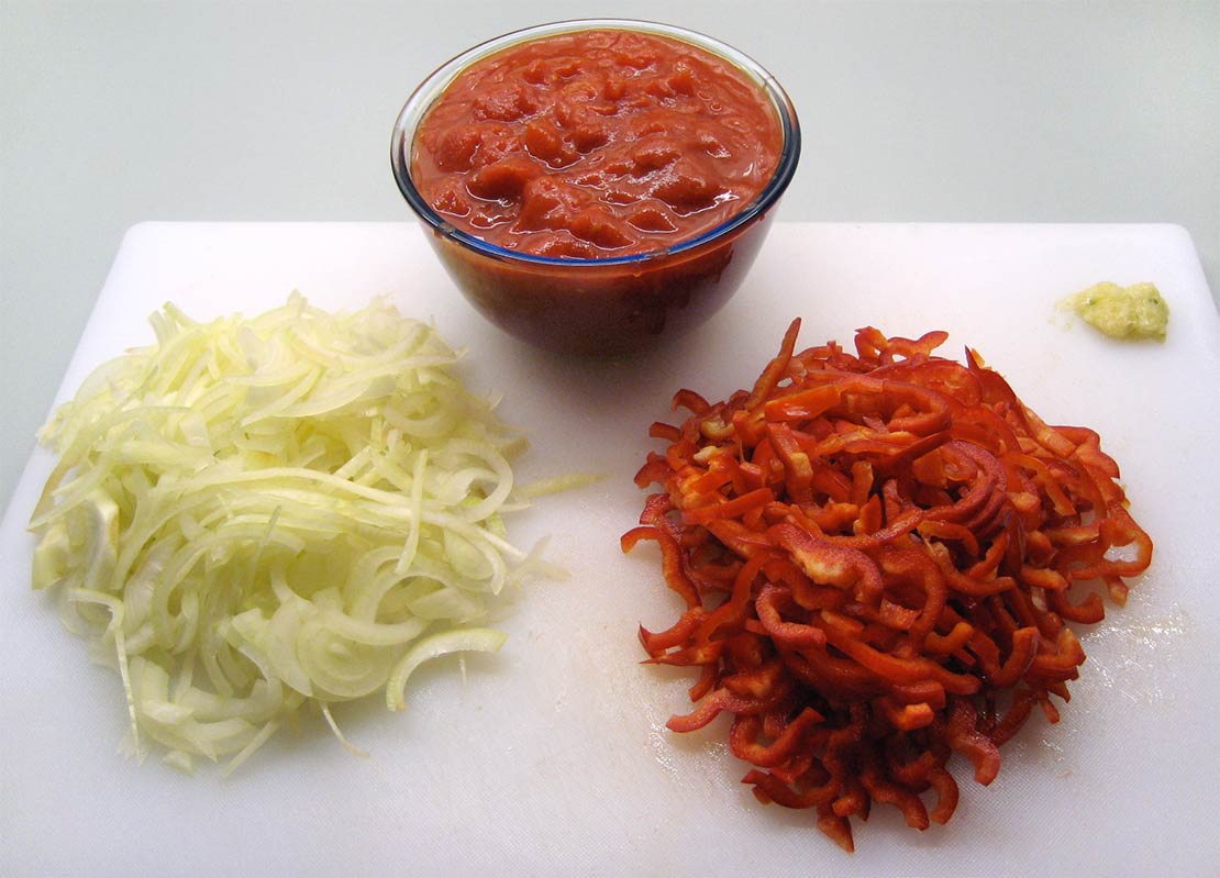 preparing the ingredients