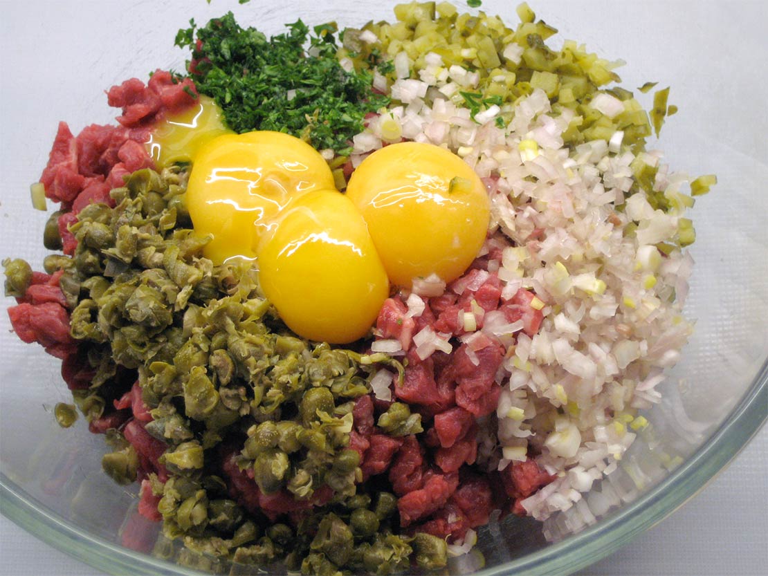 the ingredients in a bowl