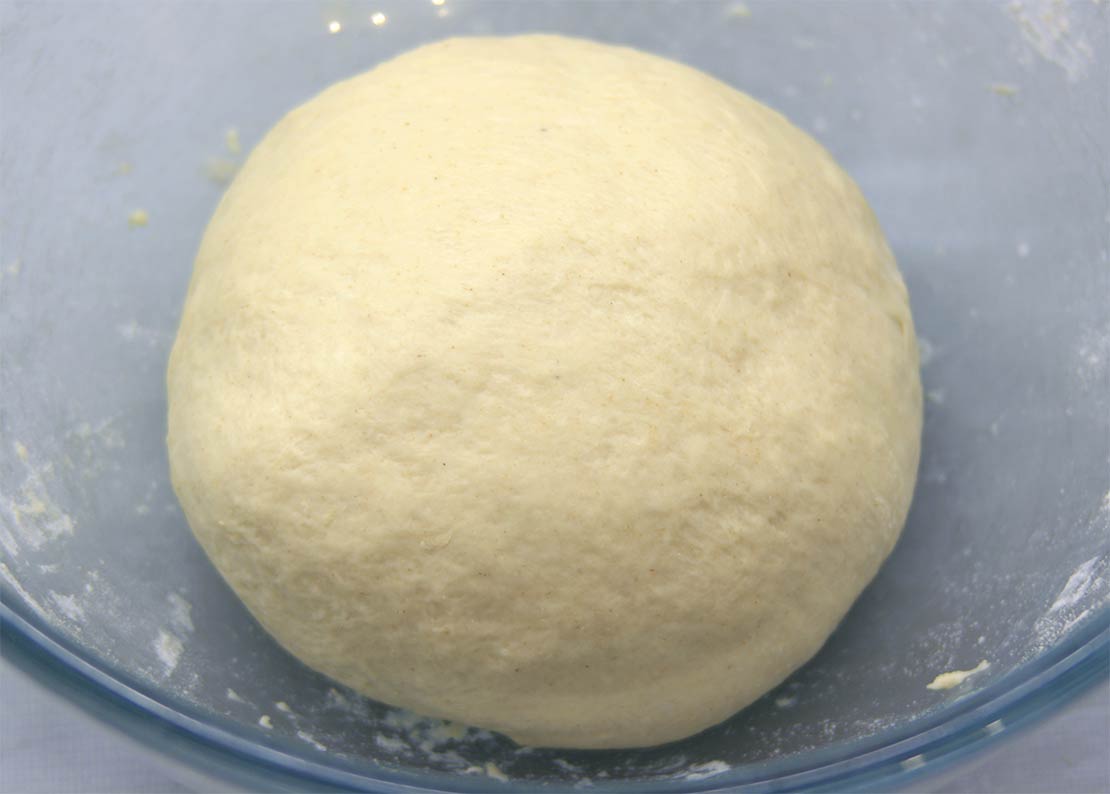 kneading in the butter