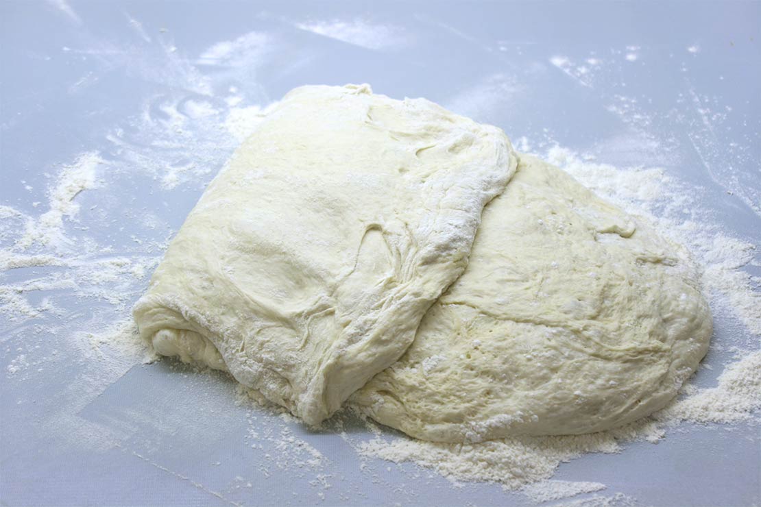 folding the dough 1