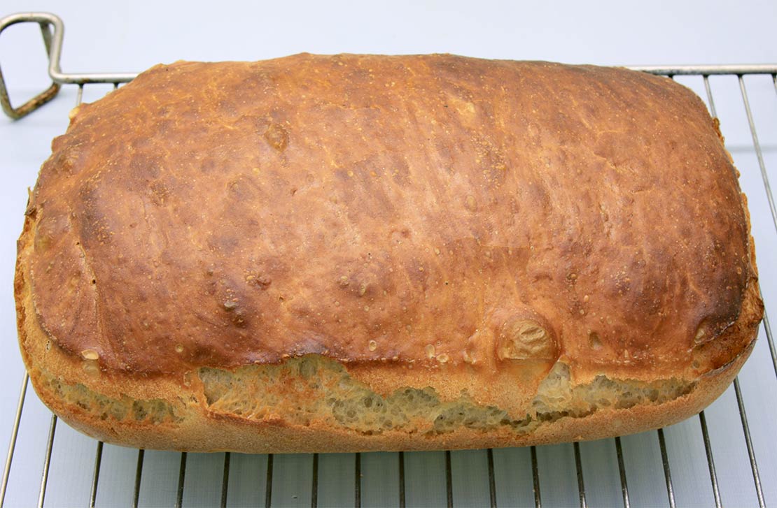 the baked loaf