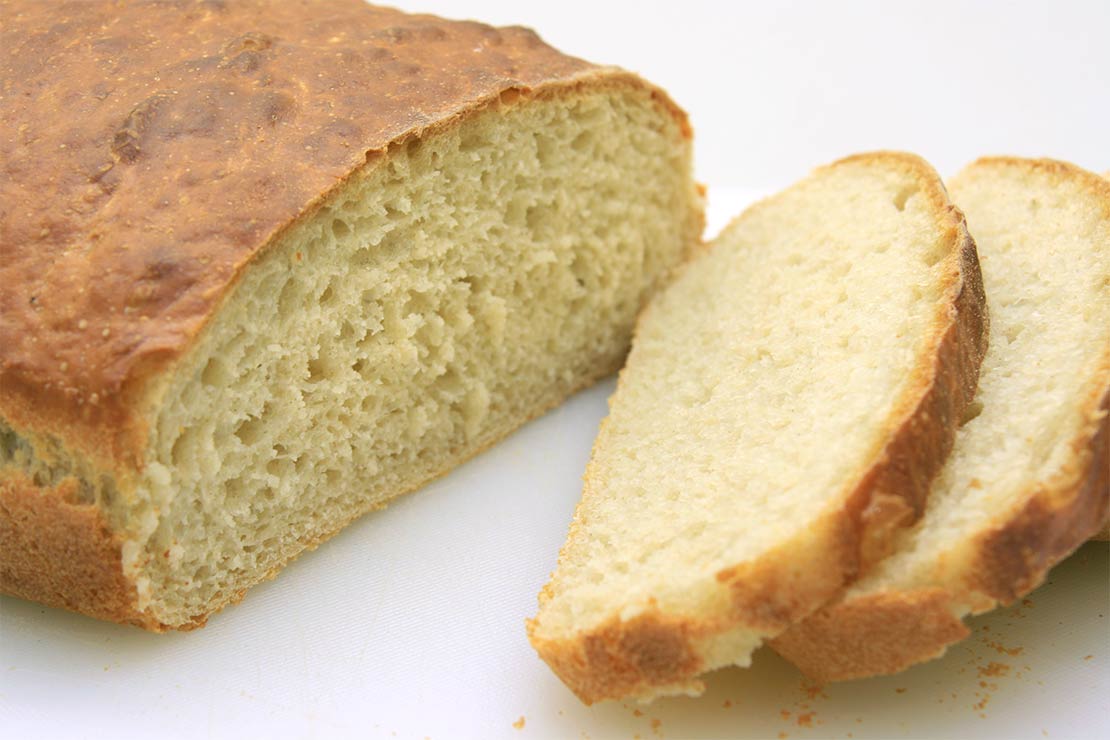 the finished no knead bread