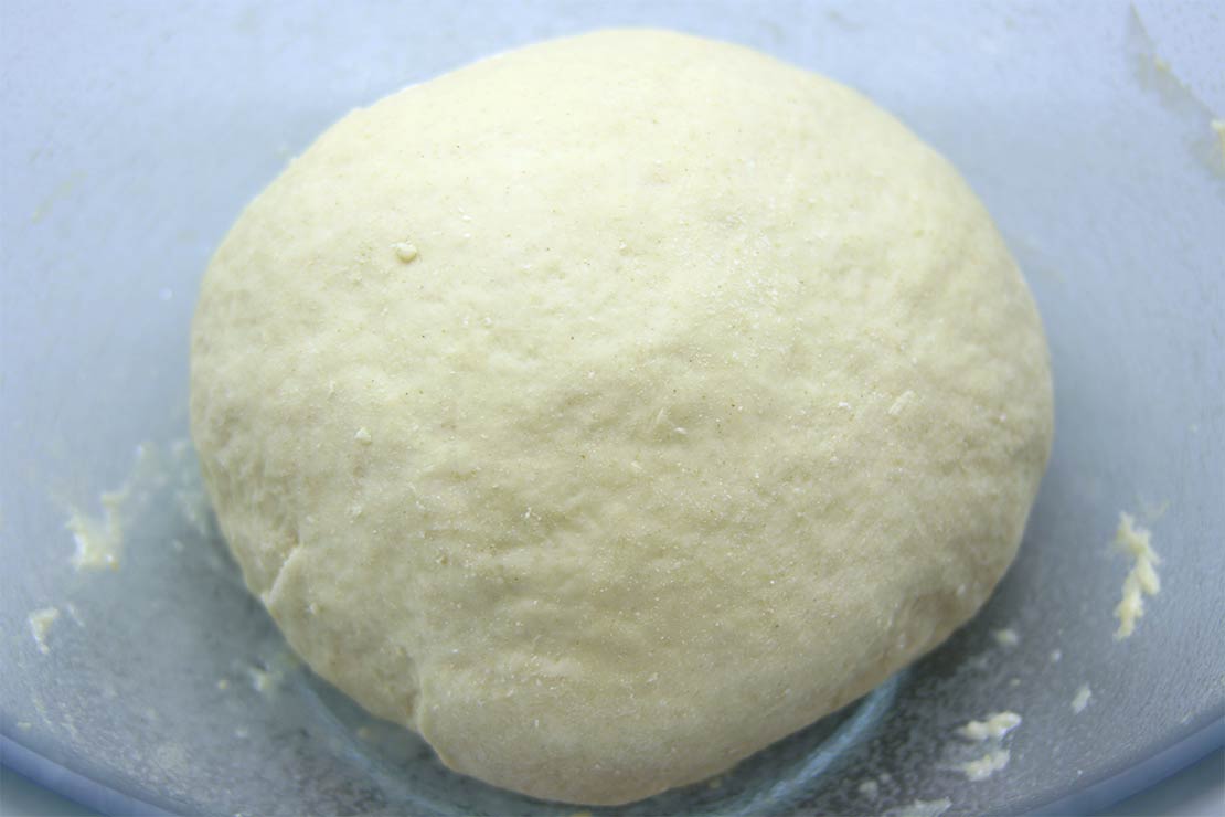 the kneaded dough