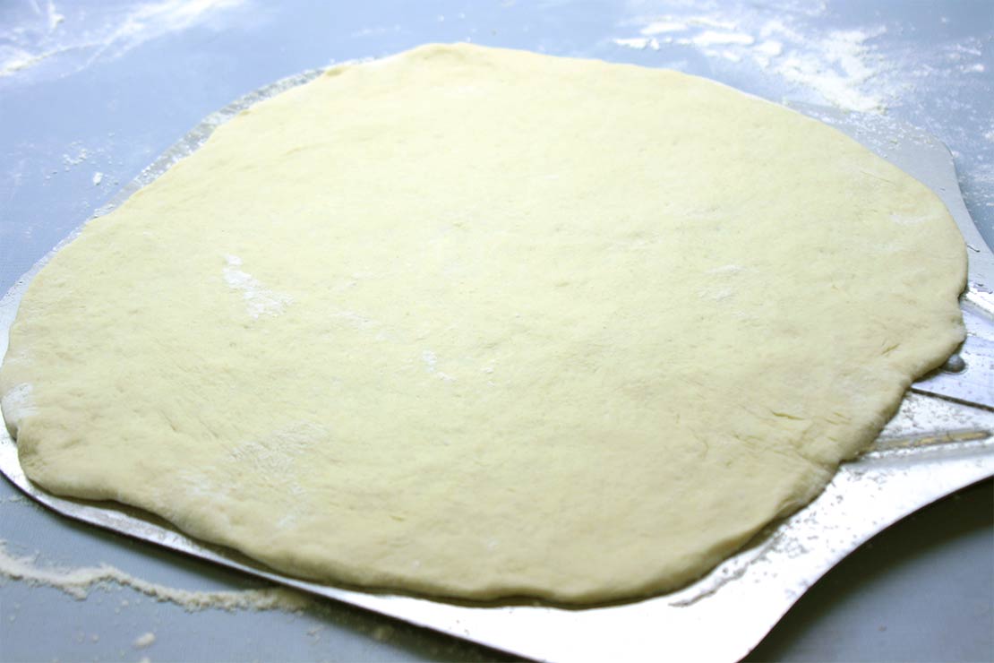 the finished pizza base