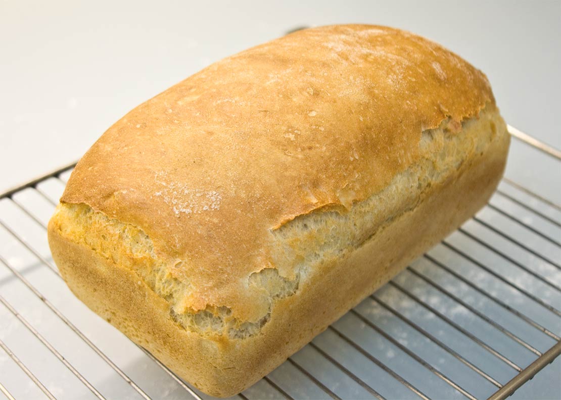the cooked loaf after cooling