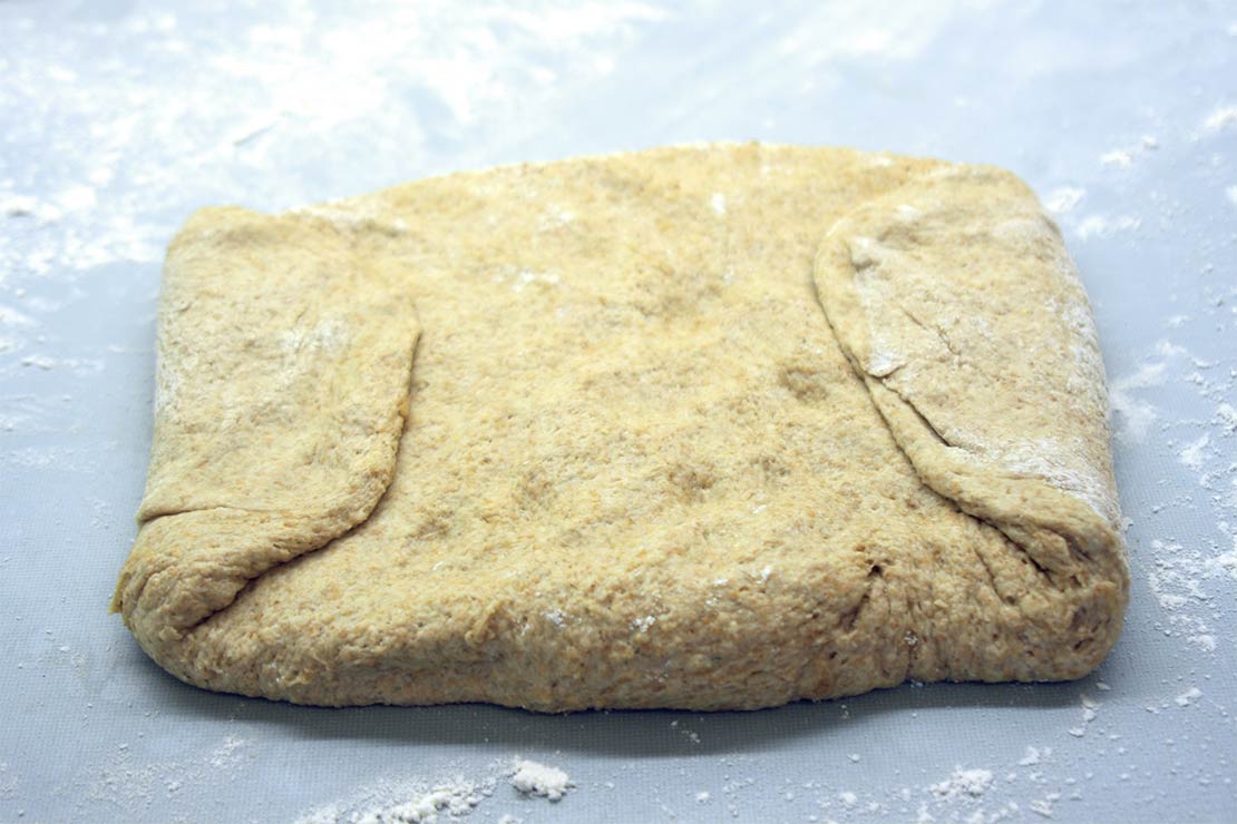 folding the dough
