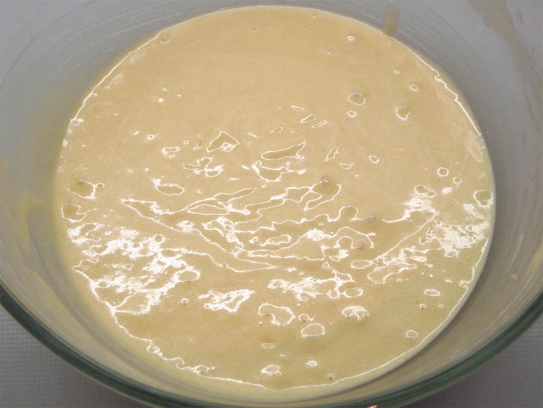 the muffin mixture