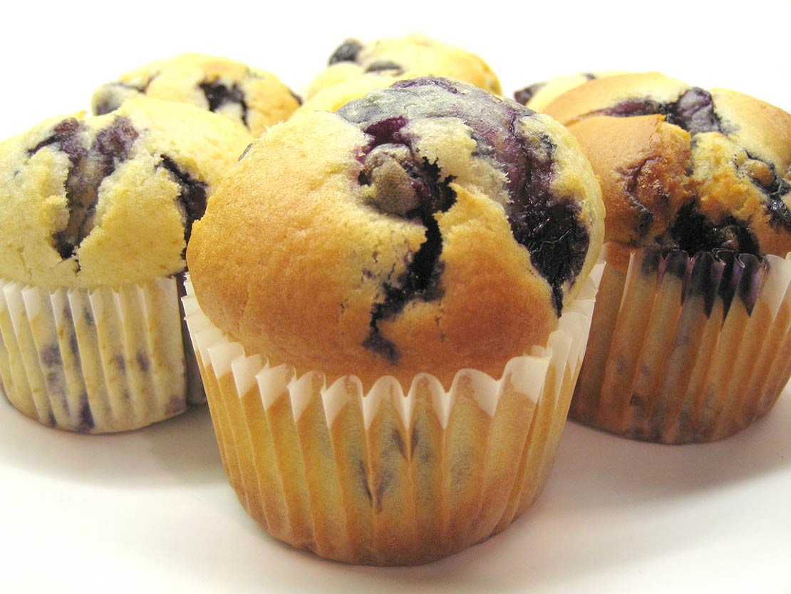 the finished muffins