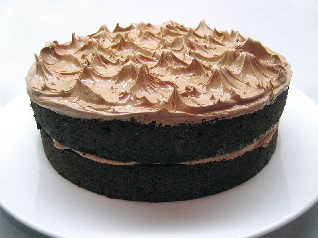 the iced cake