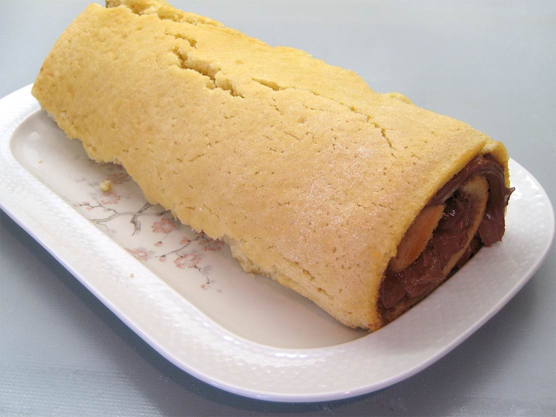 the rolled cake