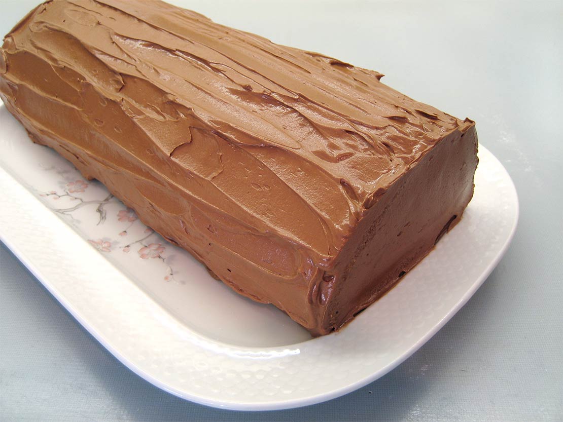 the iced cake