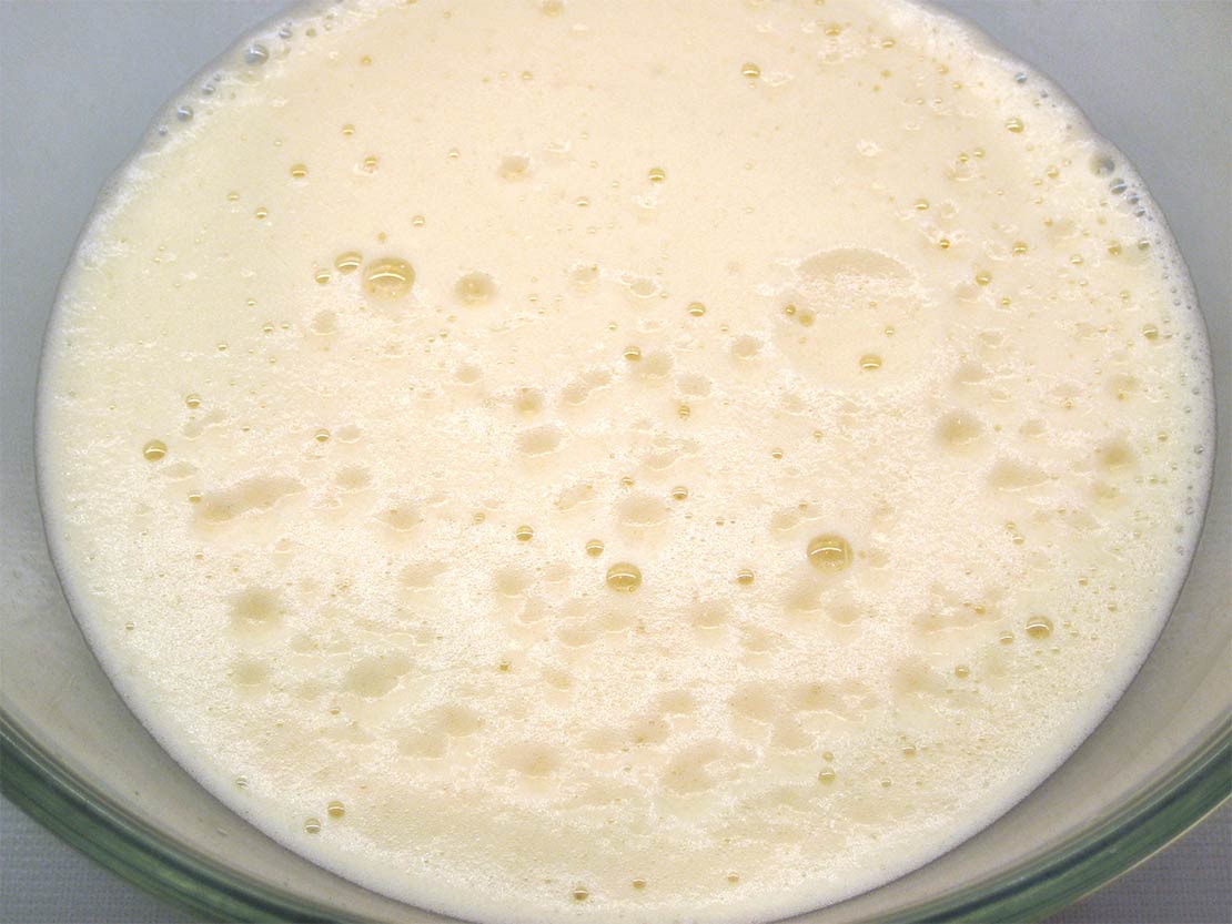 the whisked wet ingredients
