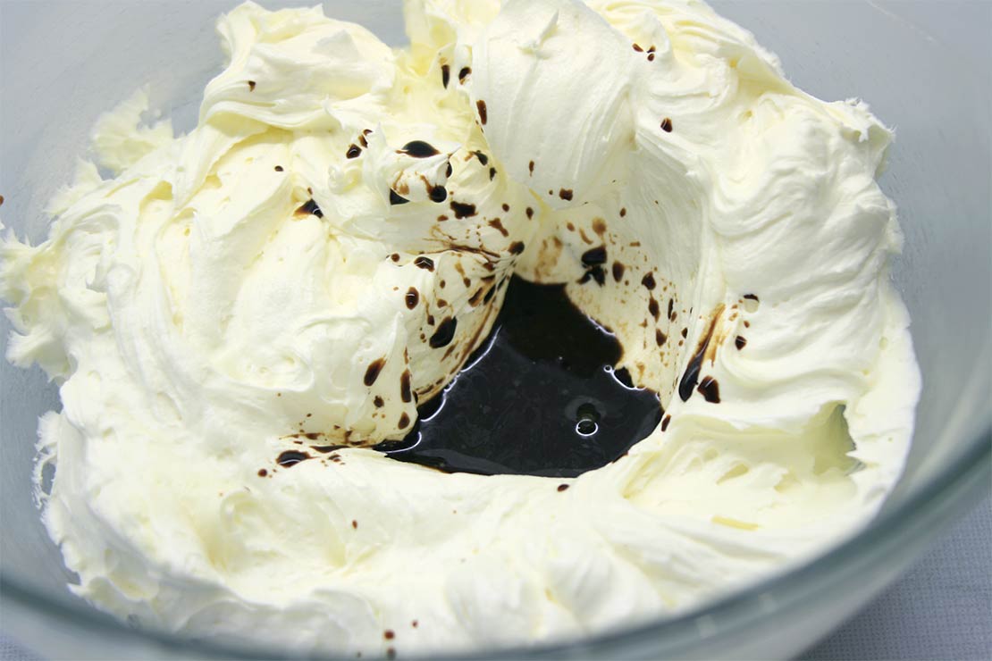 the butter icing with the coffee
