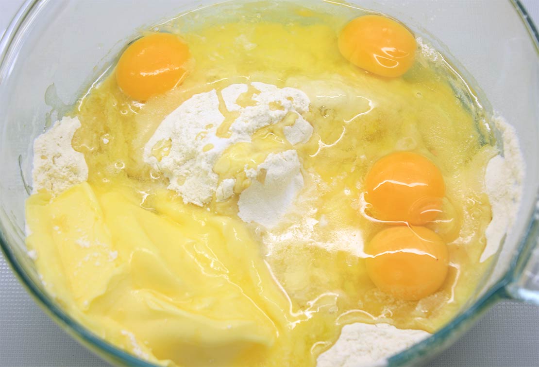 the cake batter ingredients