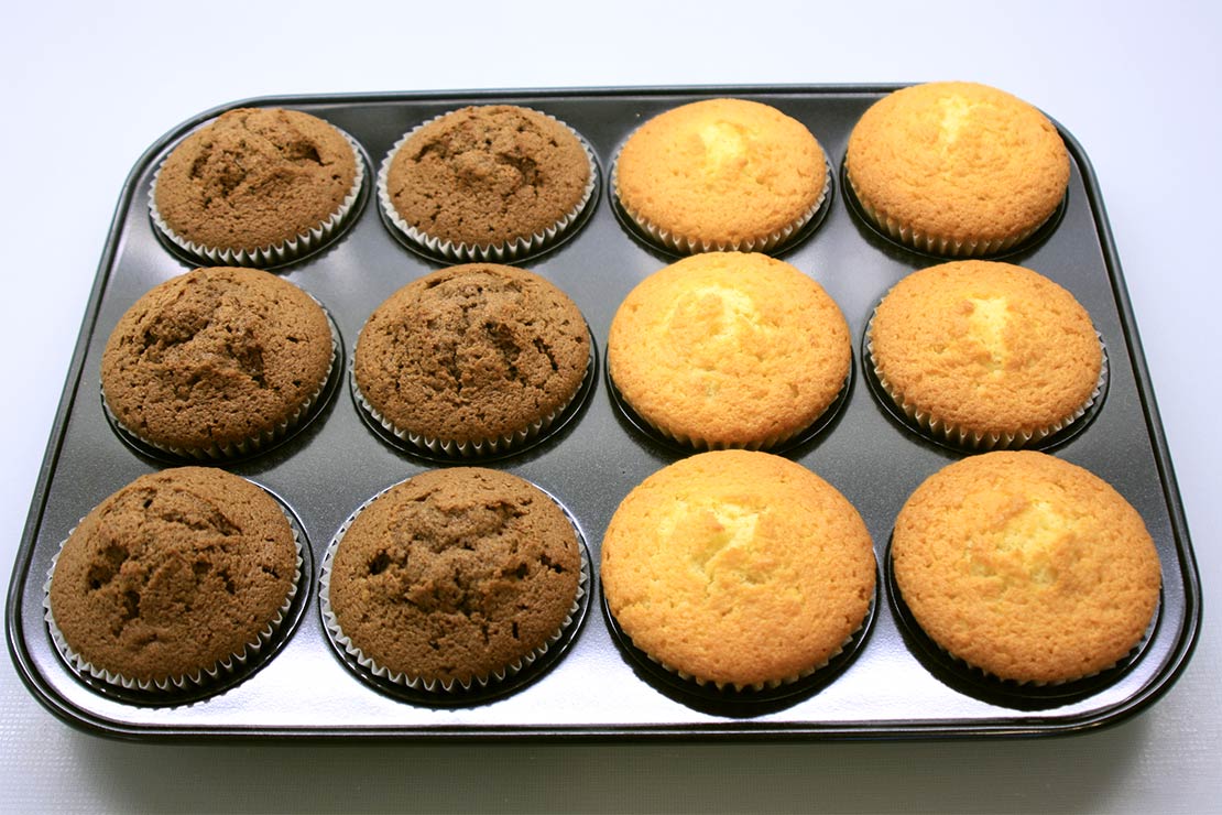the cooked cup cake buns