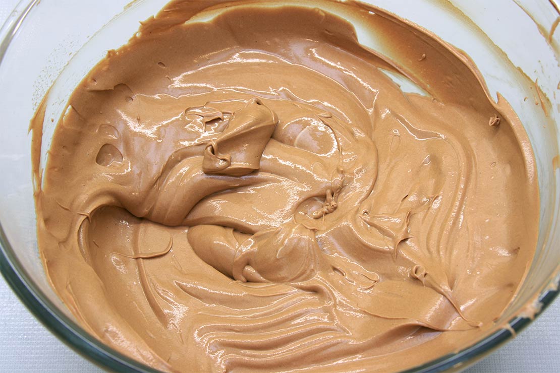 the chocolate ganache butter cream