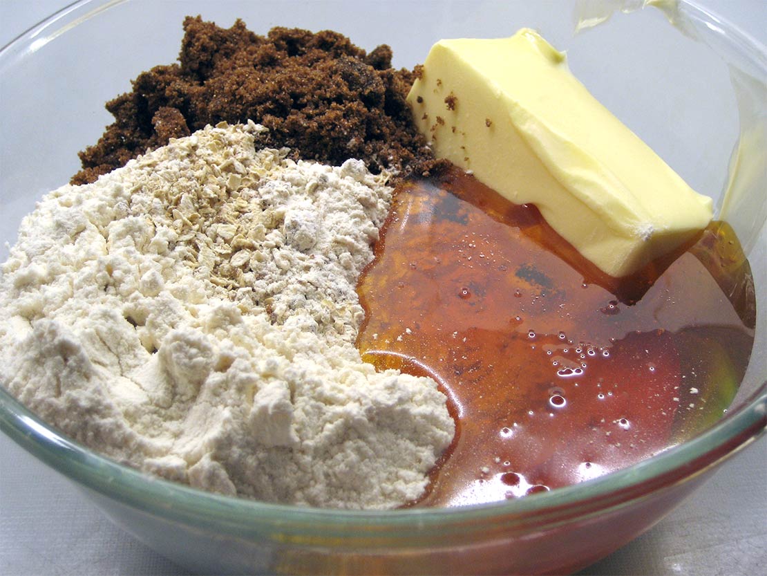 the ingredients in a mixing bowl