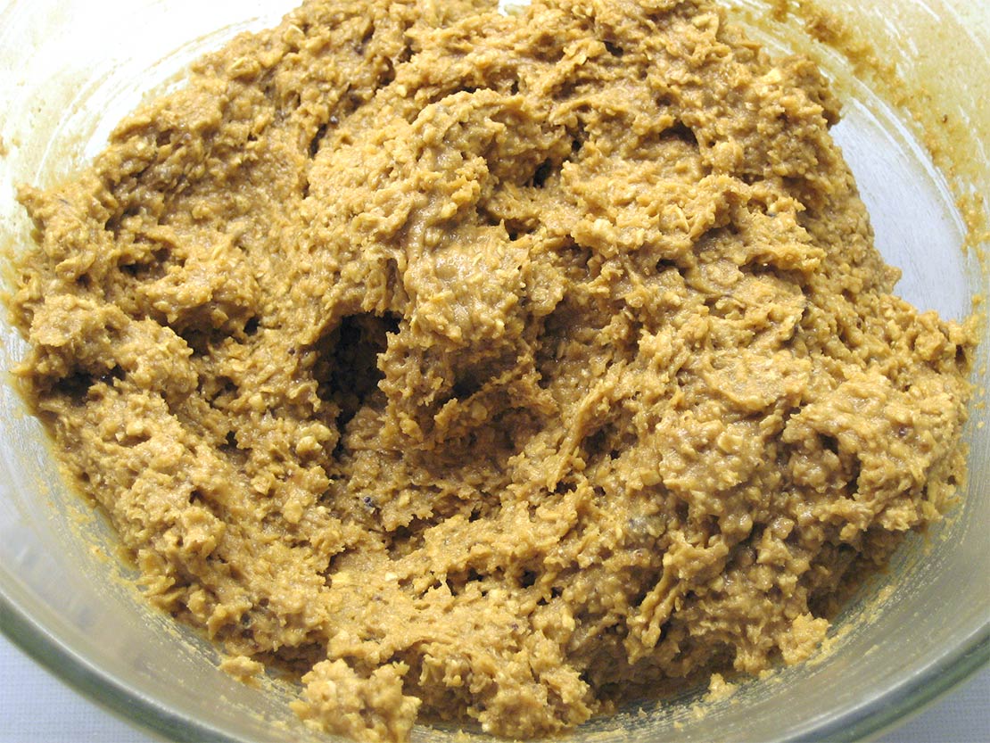 the mixed ingredients