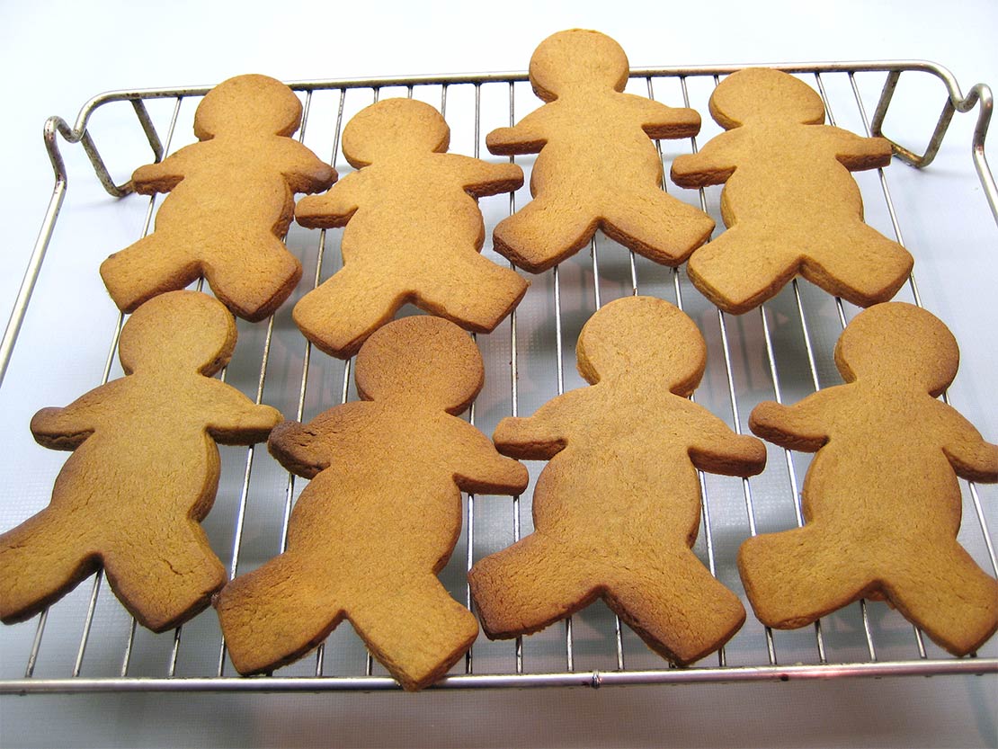 the cooked biscuits