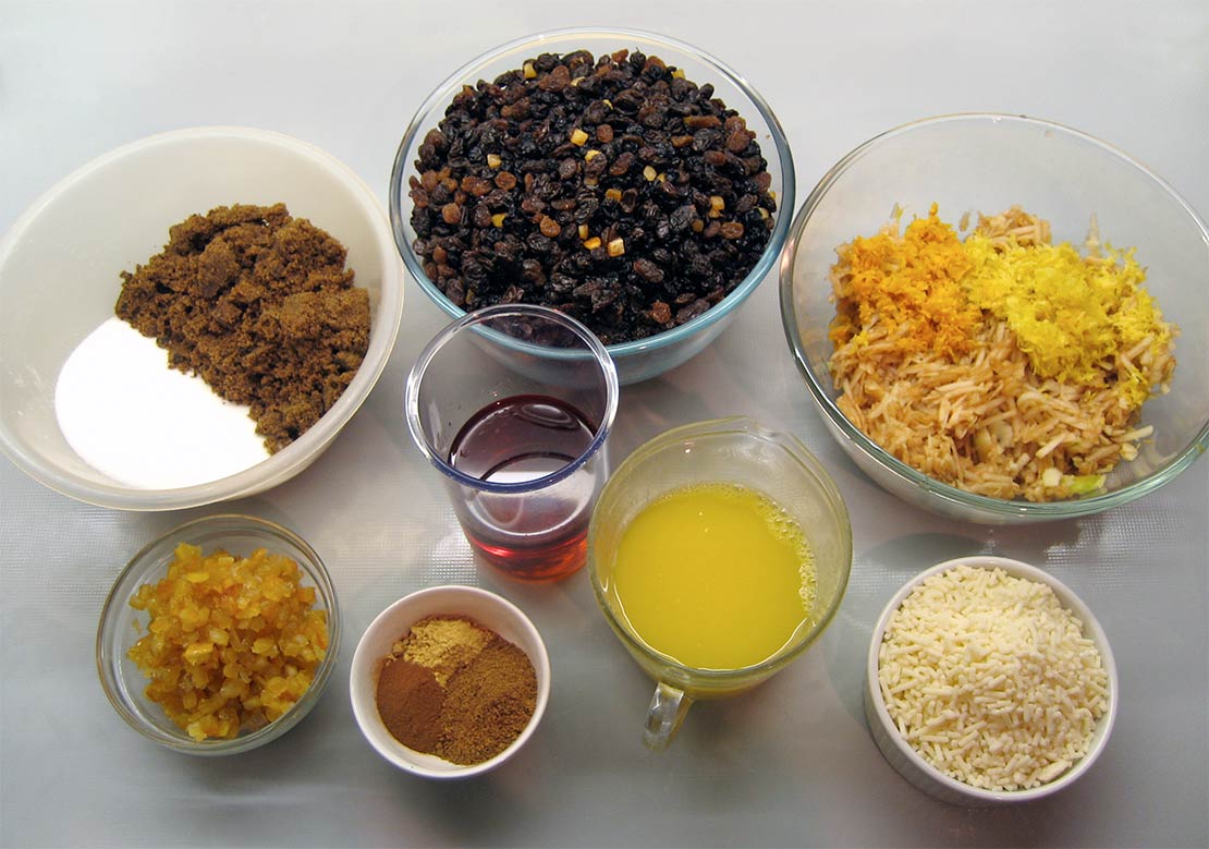 the mincemeat ingredients