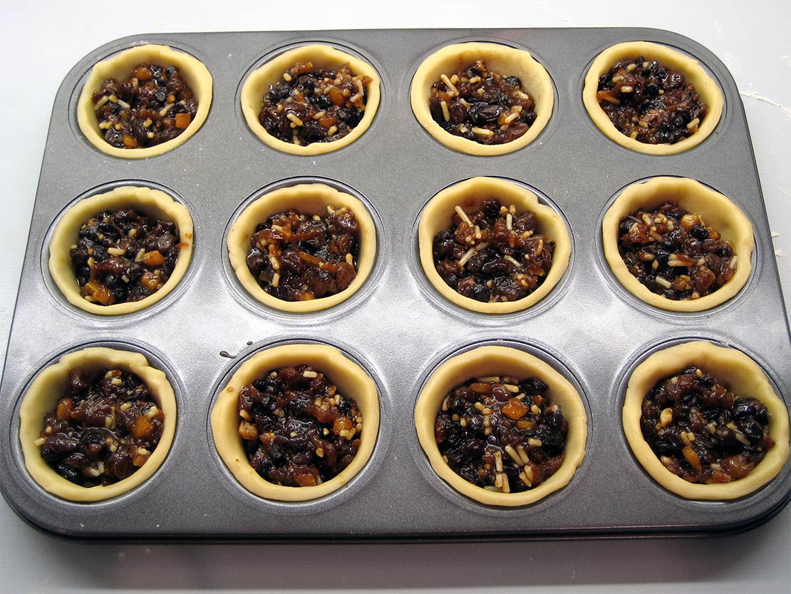 the filled pastry cases