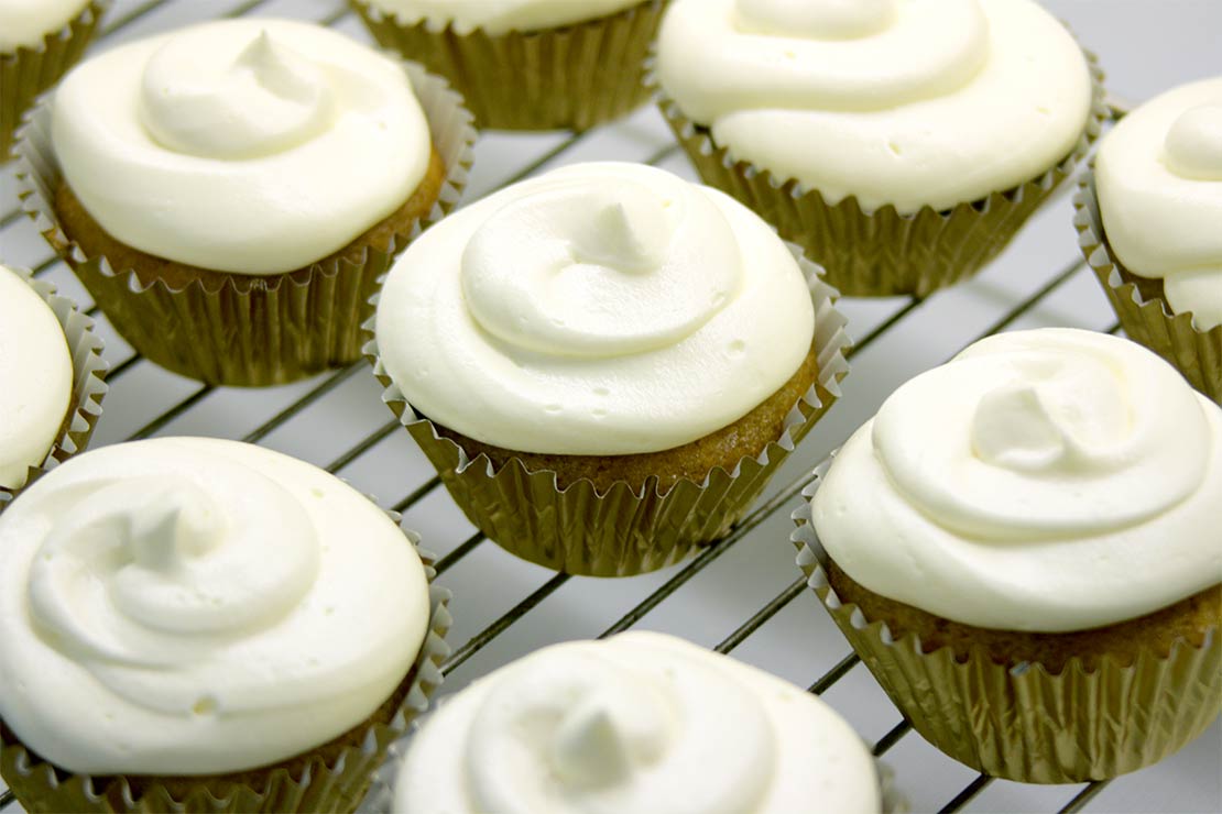 the iced cupcakes