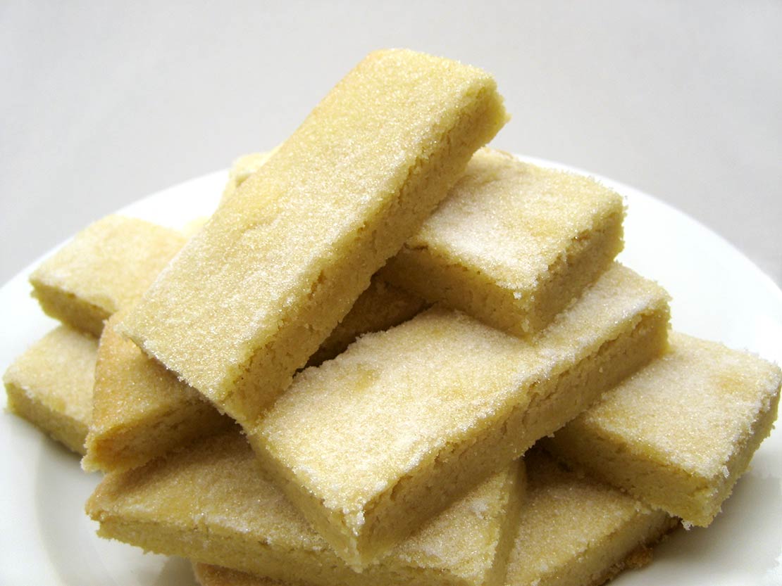the finished shortbread