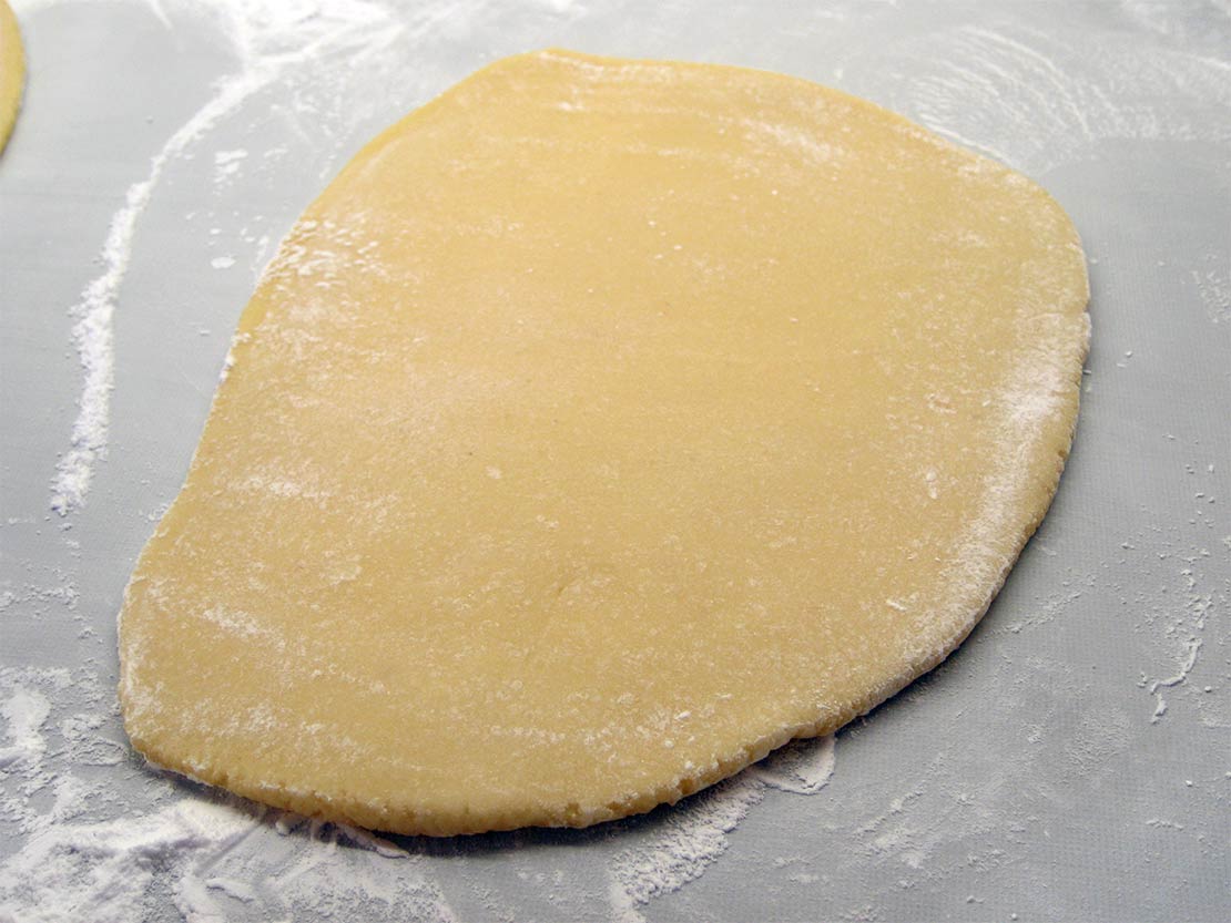 the rolled out marzipan