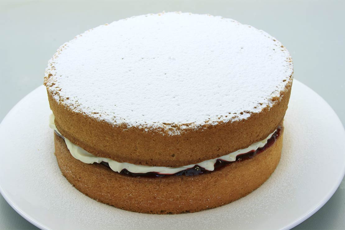 the finished cake