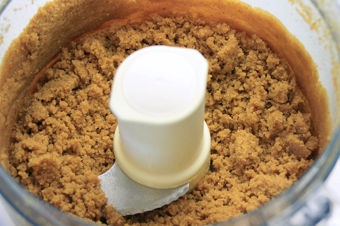 the crumbed biscuit base
