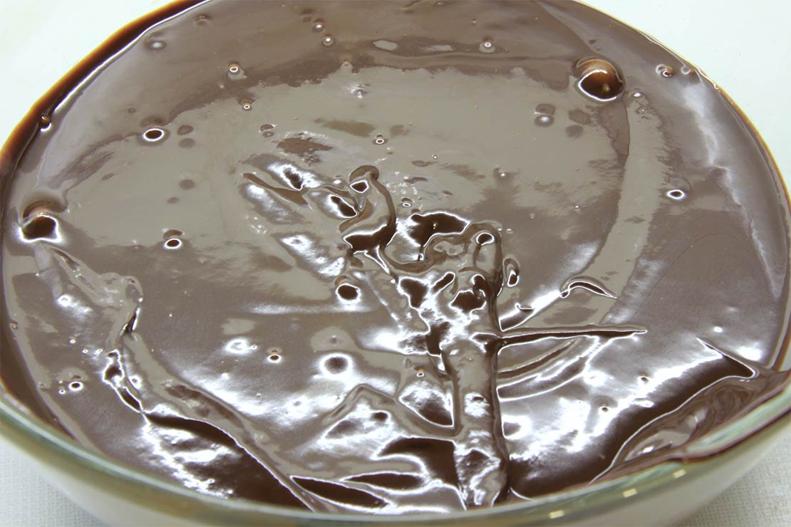 the finished chocolate filling