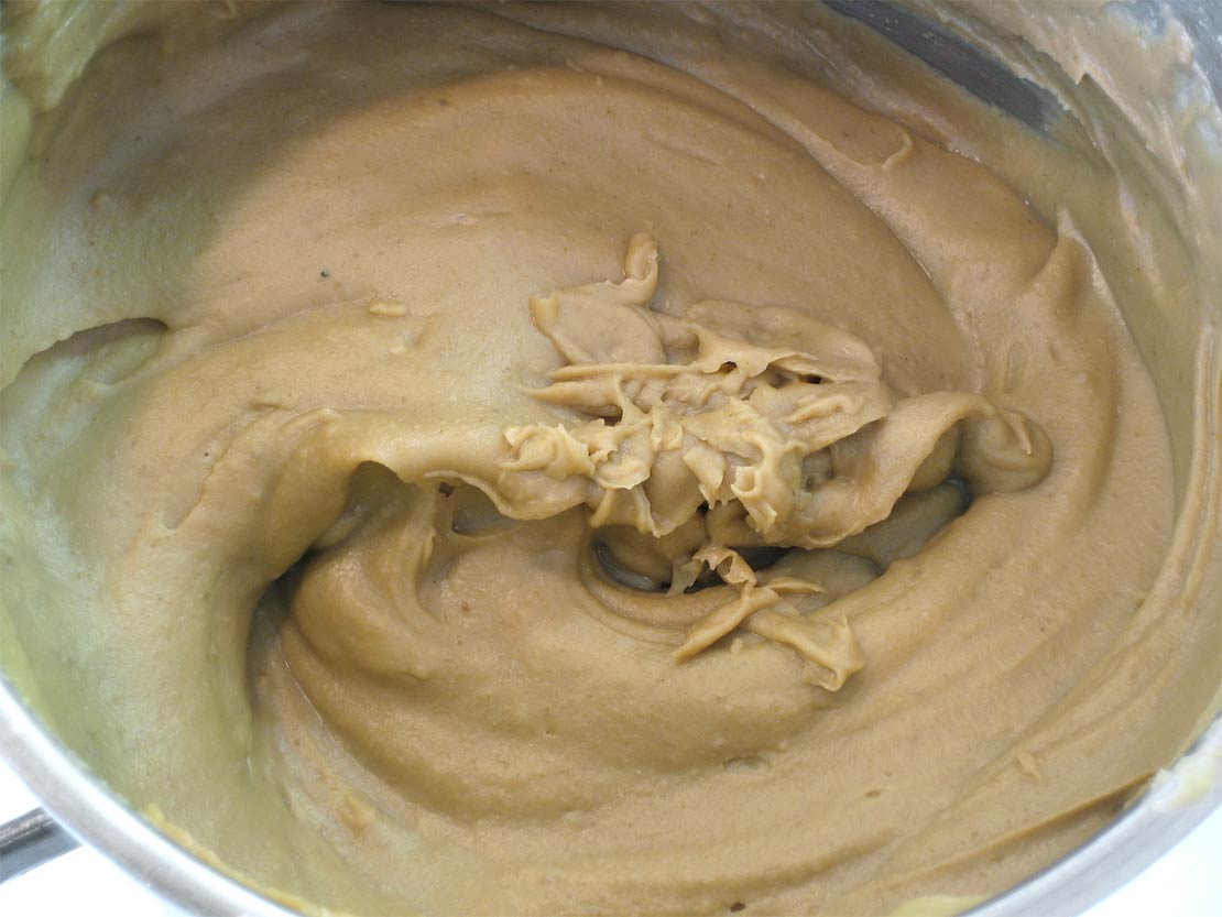 the pureed chestnuts