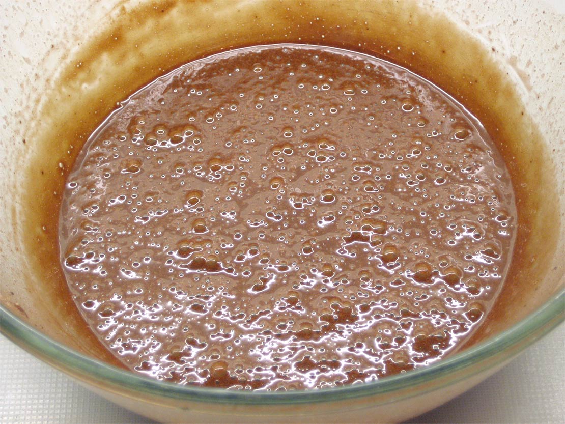 the finished mixture