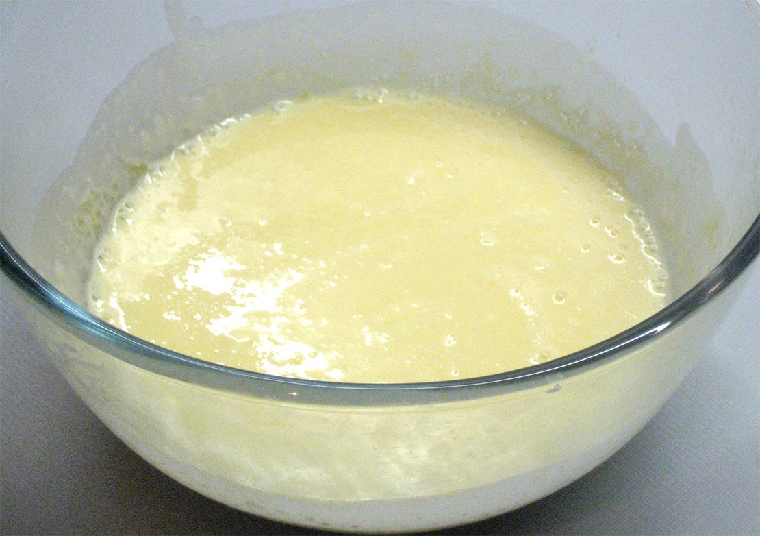adding the cream