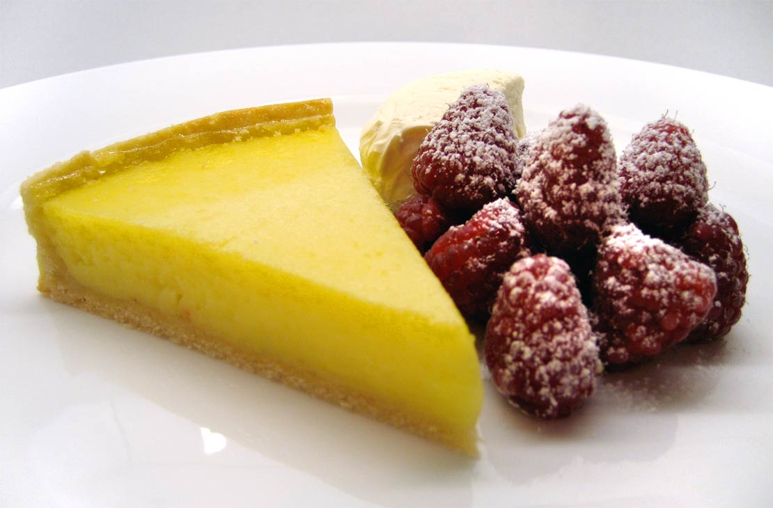 the finished tart