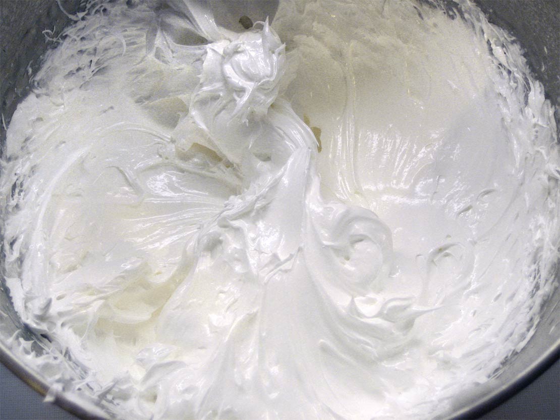 finishing the meringue