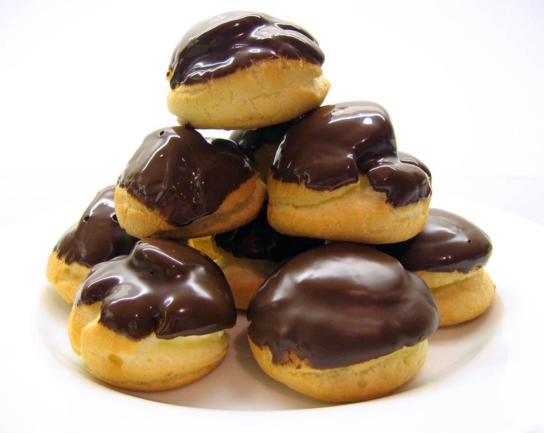 the finished profiteroles