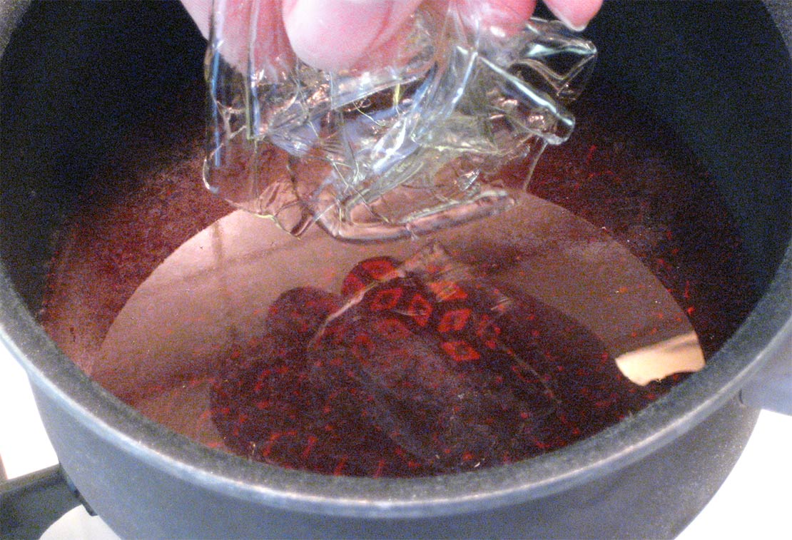 adding the gelatine