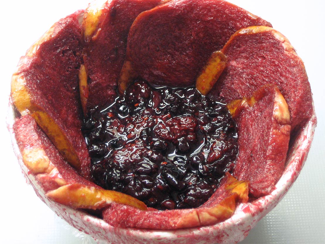 adding the fruit
