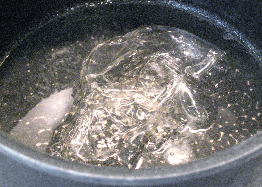 melting the gelatine