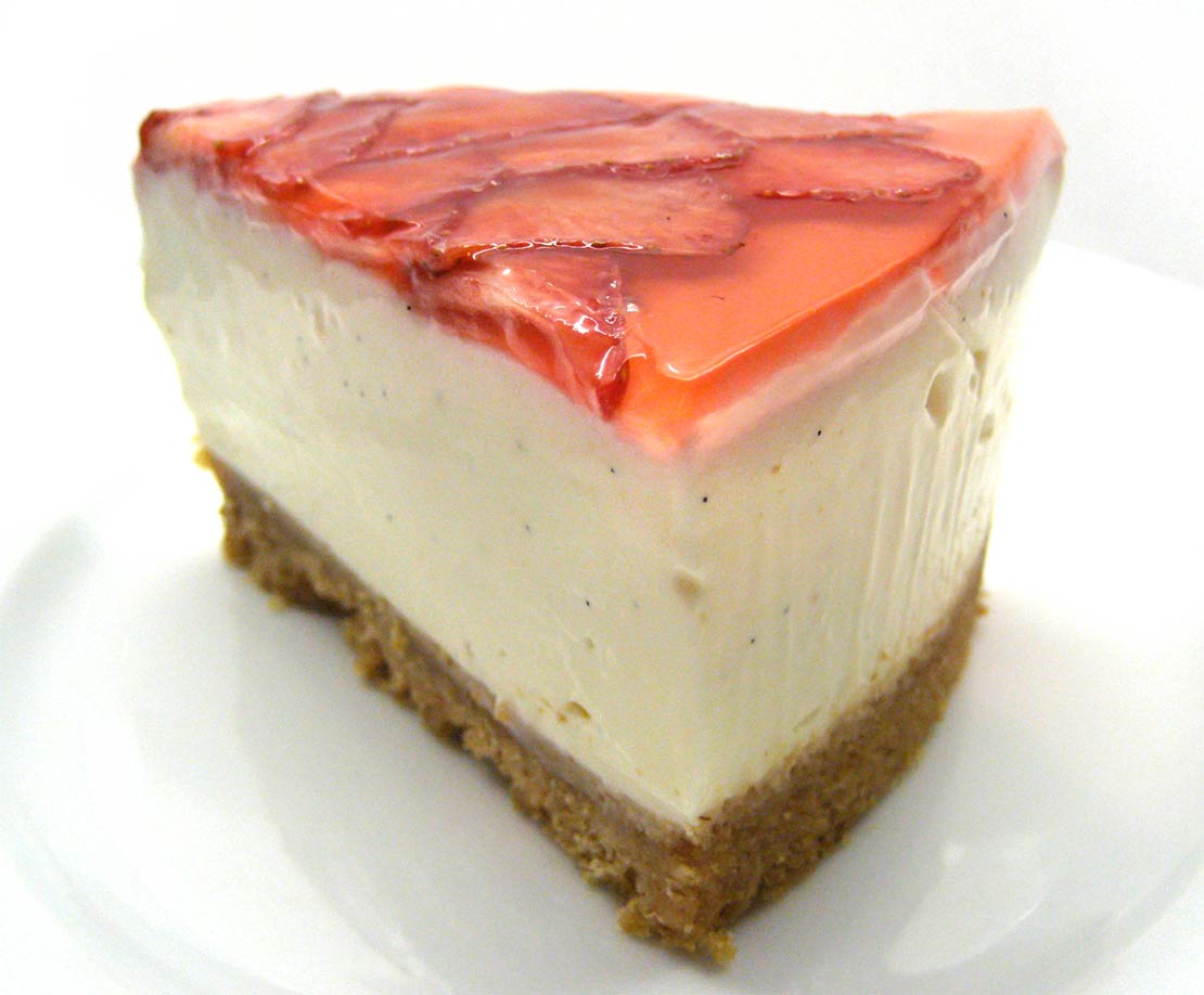 the finished cheesecake