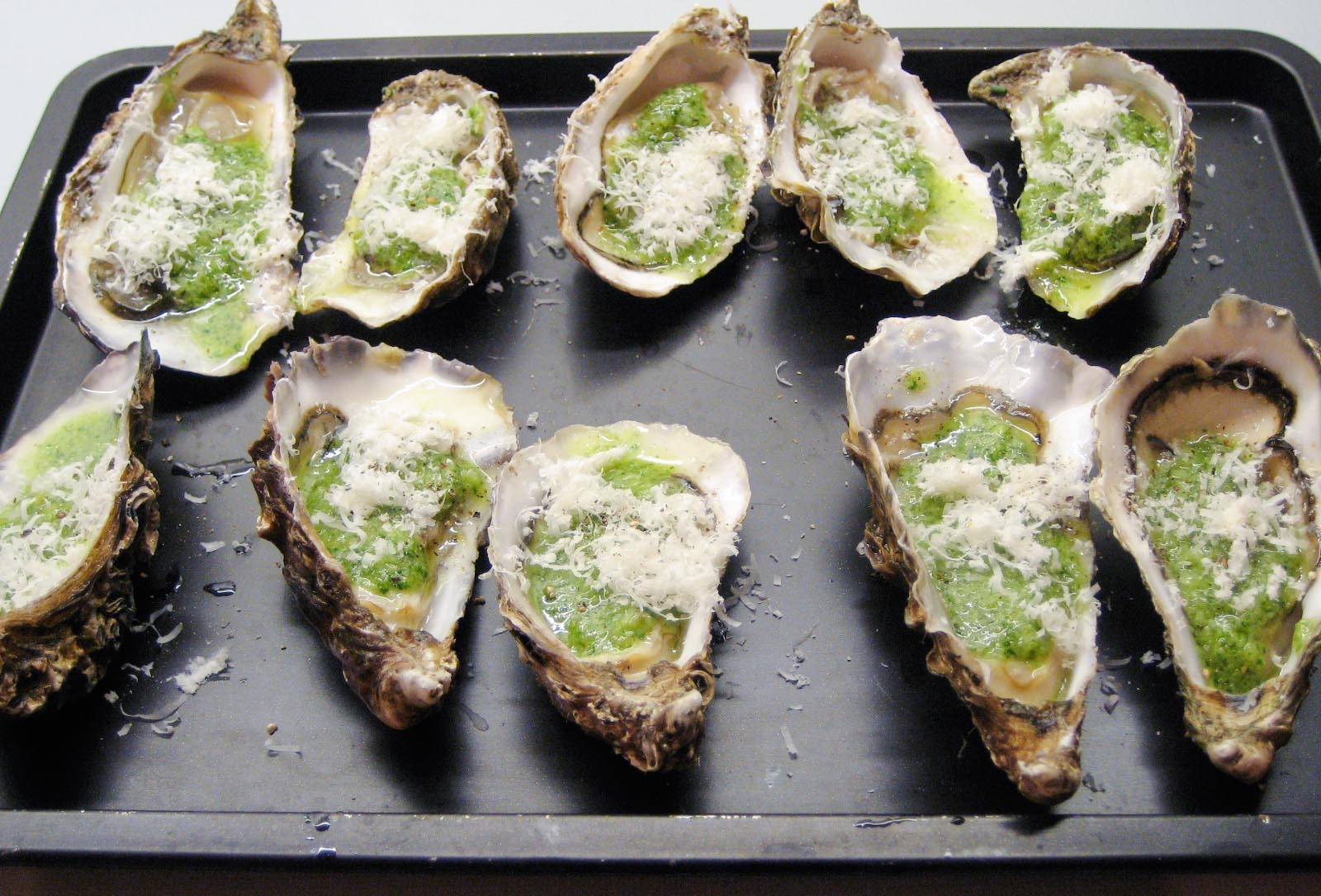 dressing the oysters