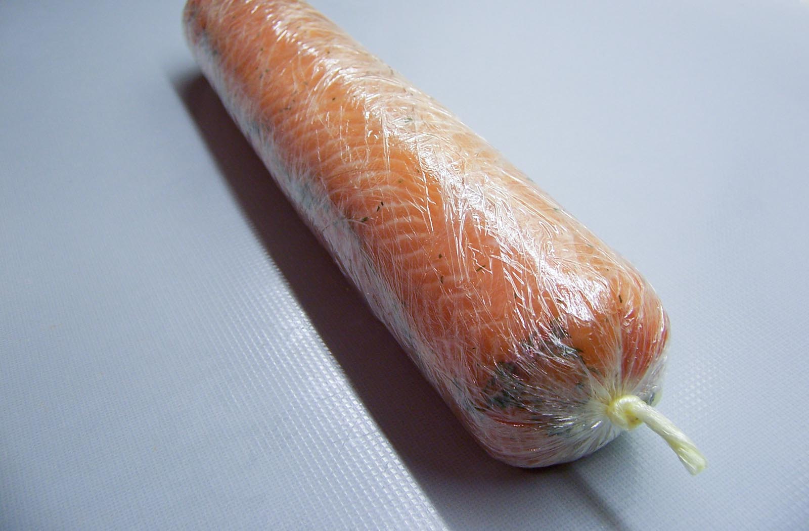the salmon sausage