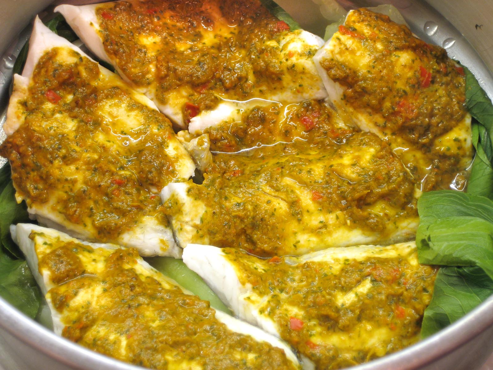 the steamed fish