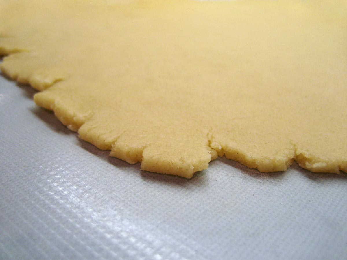 the rolled out pastry