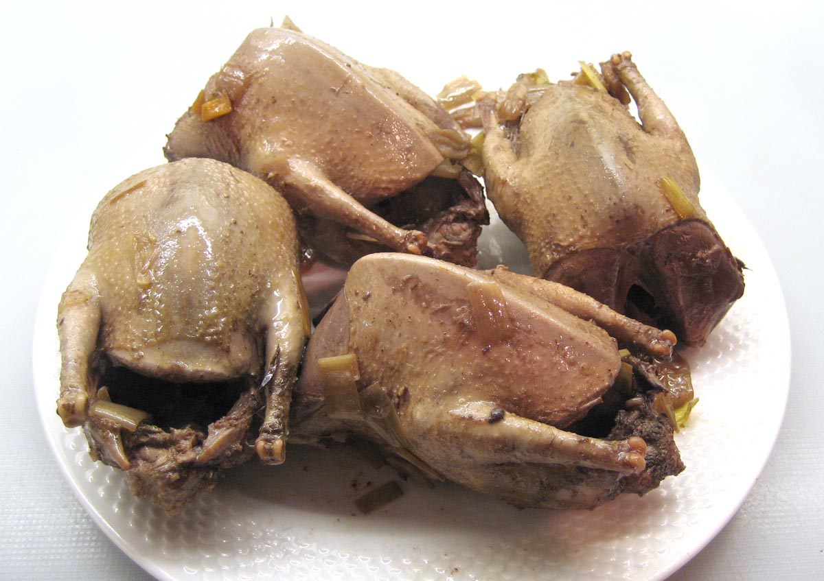 the braised pigeons