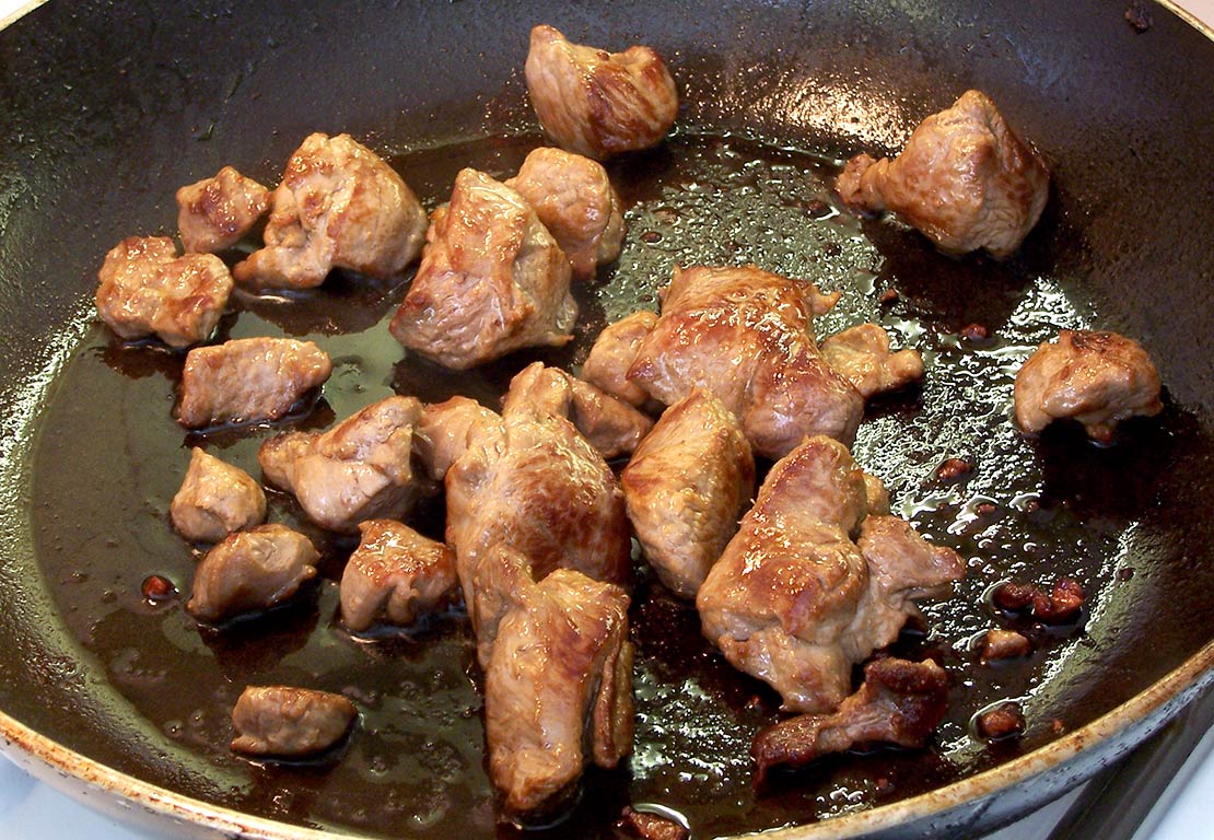 browning the meat